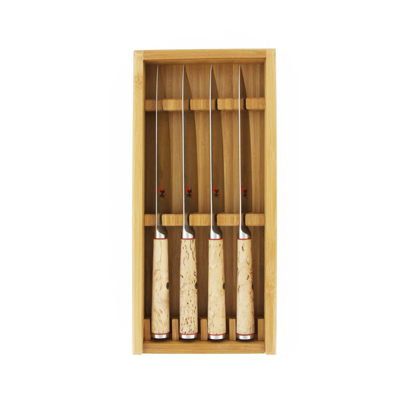 Ensemble de 4 couteaux à steak Miyabi Birchwood