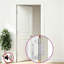 vidaXL Hinge Silver Steel Silent Bearing Door Frame Smooth Operation