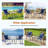 3 Piece Patio Wicker Bistro Outdoor Furniture Set, All Weather Cushions，Conversation Set, Rattan Chairs and Glass Top Table for Backyard, Porch, Balcony, Deck-125098474-125098473