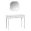 Bureau de maquillage rétro avec grand miroir