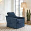 Fauteuil pivotant avec tissu chenille doux-263872706