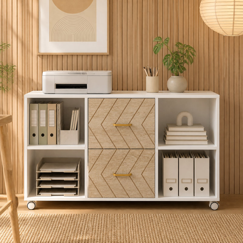 Industrial File Cabinet with Storage