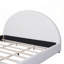 Lit ergonomique semi-rond avec tête de lit épaisse et tissu bouclé de qualité supérieure, aucun sommier nécessaire-1230733672