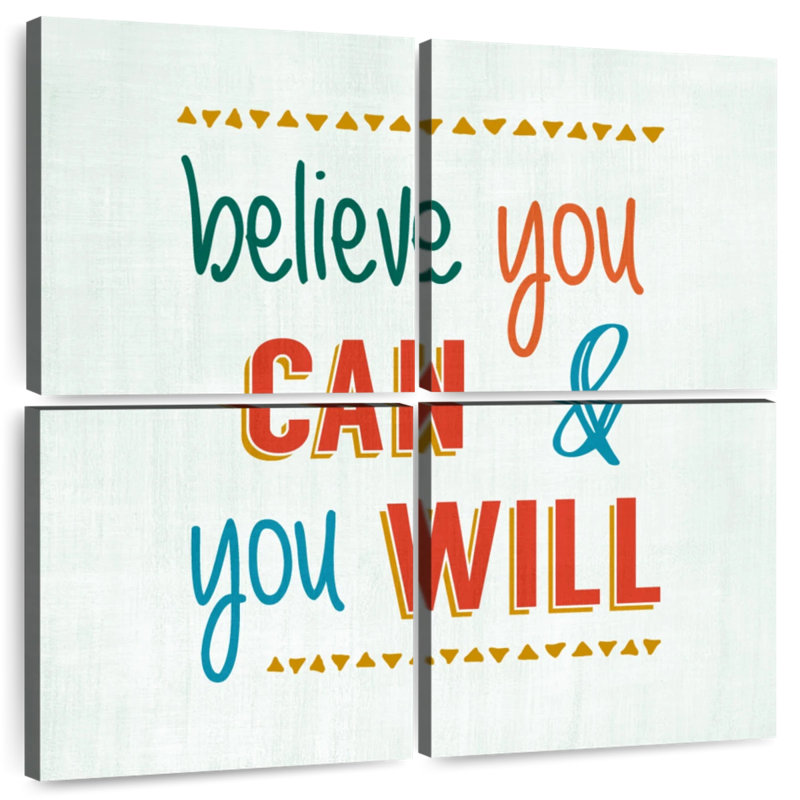 Tergel Believe You Can And You Will, H 18 po x l 18 po