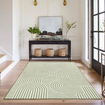 Machine Printed Area Rug