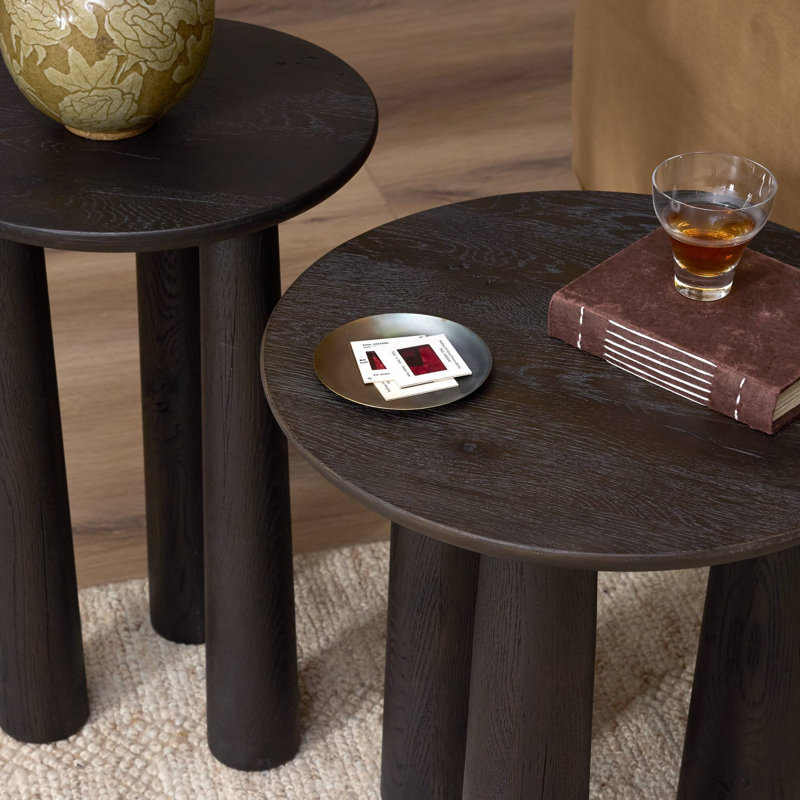 Cooper Solid Wood Nesting End Table