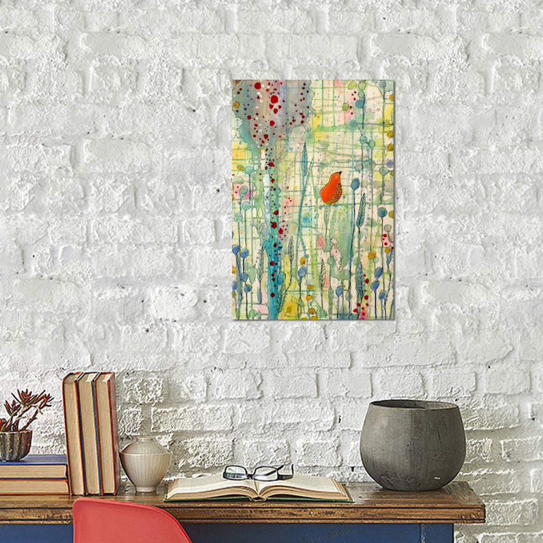 Alpha 1 Piece Wall Art on Canvas, 152.5 cm H x 101.5 cm W, White Floater Framed