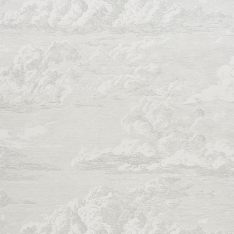 Cloud Toile Wallpaper, Quartz
