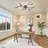 6-Speed 24.8''Dimmable LED Reversible Flush Mount Ceiling Fan With Remote And App
