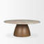 Mellonia 42" Round Genuine Marble Coffee Table