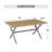 Sikata 6-Person Rectangular Outdoor Dining Set With Cushions-105846080