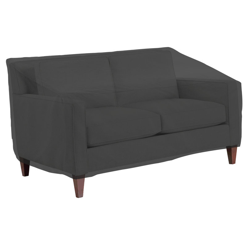 HeavyDuty Multipurpose Waterproof Outdoor Bench Cover, Patio Lounge 3-Seat Deep Bench Cover, 31" H x 58" W x 33" D, Black