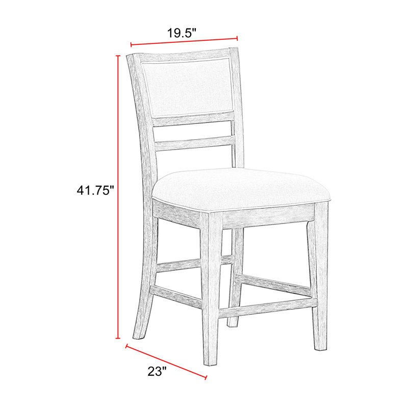 Chaise de comptoir rembourrée