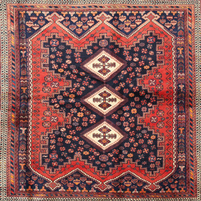 Tapis rouge / brun Southwestern