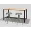 Ensemble de 1 tabouret de travail réglable en acier inoxydable Jurg
