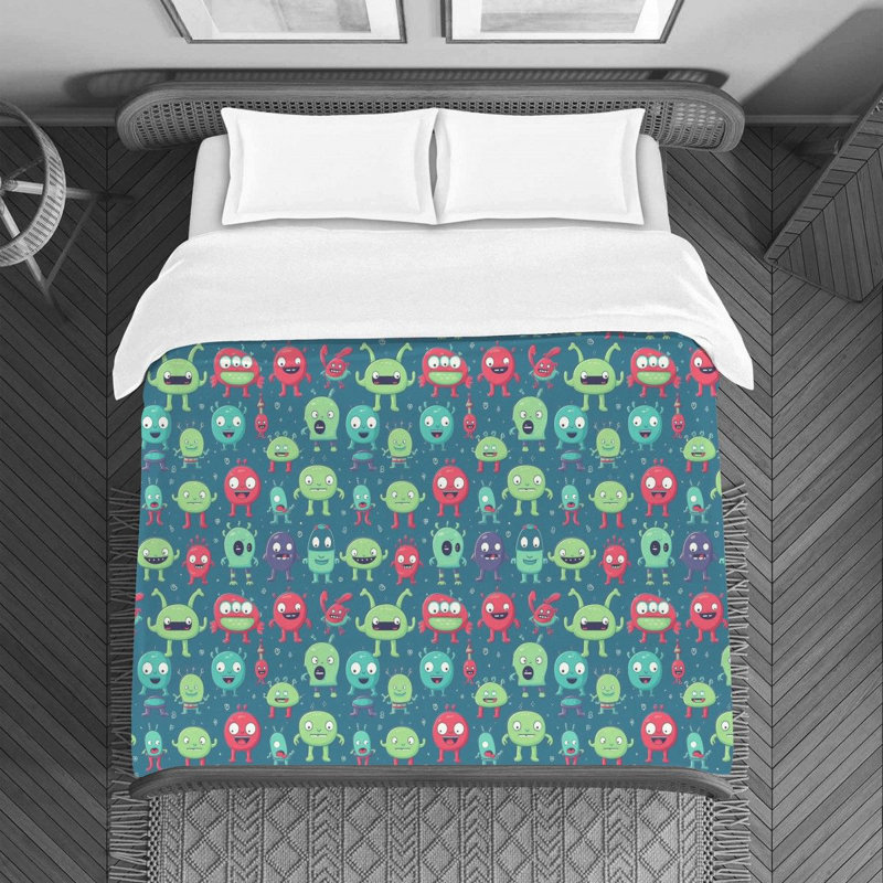 Housse de couette Alien Ufo, Housse de couette simple