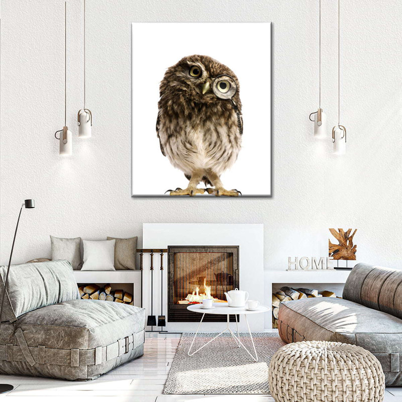 Curious Owl, H 10 po x l 8 po x P 1 po