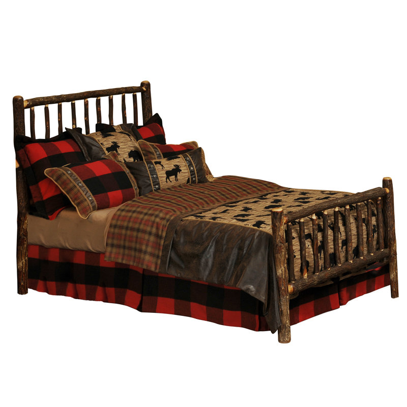 Lit traditionnel Fireside Lodge Hickory - grand - espresso, Grand lit, Espresso