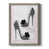 Toile avec cadre gris