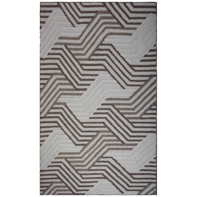100% Wool Hand Tufted Area Rug, Rectangle 7' 9" x 9' 9"