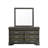 Mayodan Wood Flat Wall Mirror-406754726