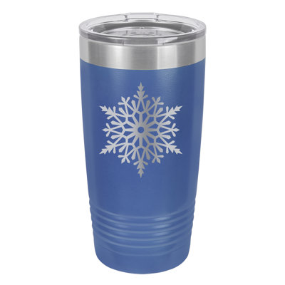 Culbuteur de voyage en acier inoxydable 20 oz let it snow