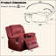 Fauteuil inclinable berçant en cuir synthétique