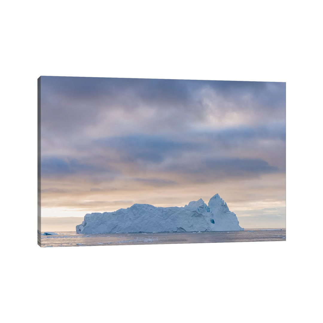 Ilulissat Icefjord Also Called Kangia Or Ilulissat Kangerlua At Disko Bay. by Martin Zwick - Wrapped Canvas Print