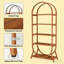 Versatile Display Rack,5-Tier Bookshelf,Compact Arched Bookcase