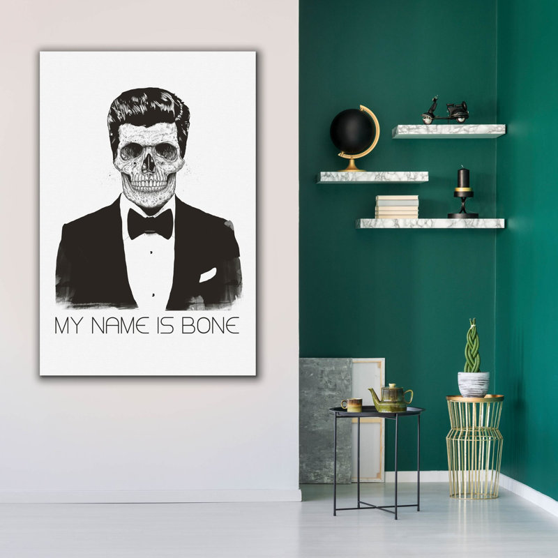 ' My Name is Bone' by Balazs Solti, Canvas Wall Art, 60" H x 40" W x 1.5" D