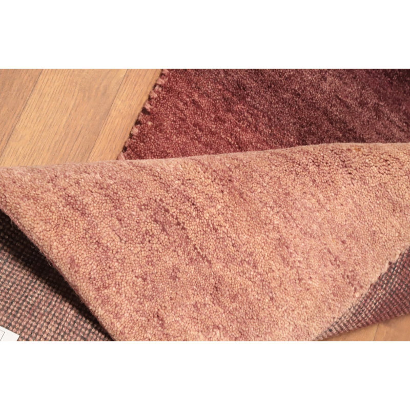 Élégant tapis ombré de style Gabbeh 2 x 3 avec transition de couleur douce