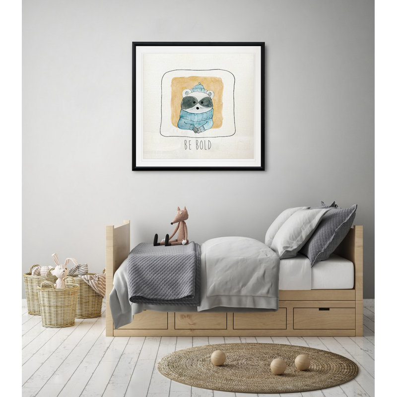 Art « be intelligent » clarinda, H 26,5 po x l 26,5 po x P 1,5 po, Cadre plastique noir