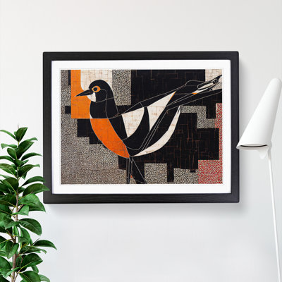 Expressive Abstract Bird - Single Picture Frame Print