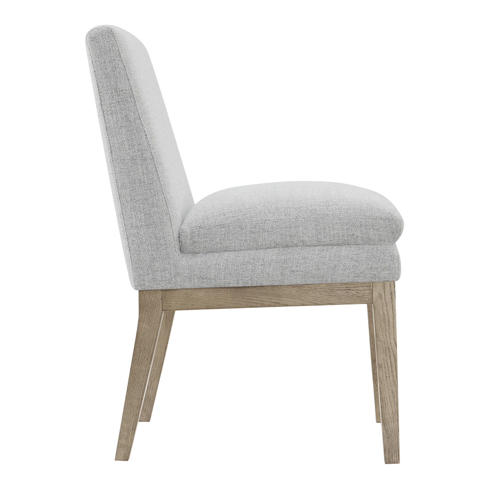 Bethea Oak Parsons Dining Chair, Gray Heathered