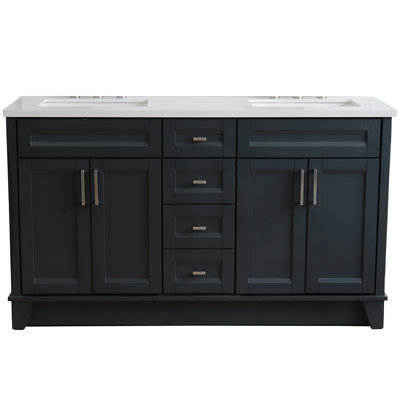 Ensemble de meuble-lavabo double 61 po Valensi