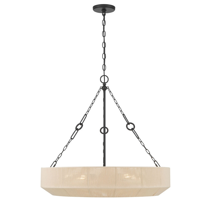 Luminaire suspendu 5 lumières Positano, 5 lumières, H 87,75 po x l 28 po x P 28 po