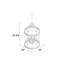 Lustre cylindrique 6 lumières lanterne Arkaitz-1400573220