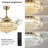 Houstyn Dimmable Crystal Ceiling Fan with LED Lights and Remote Control-1650773953-1733840709