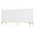 Wood Console Table with  Carved 4-door Sideboard,2 Shelves