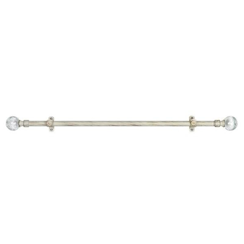 Tringle à rideau simple métallique 1 po Gainesville, 28" - 48"
