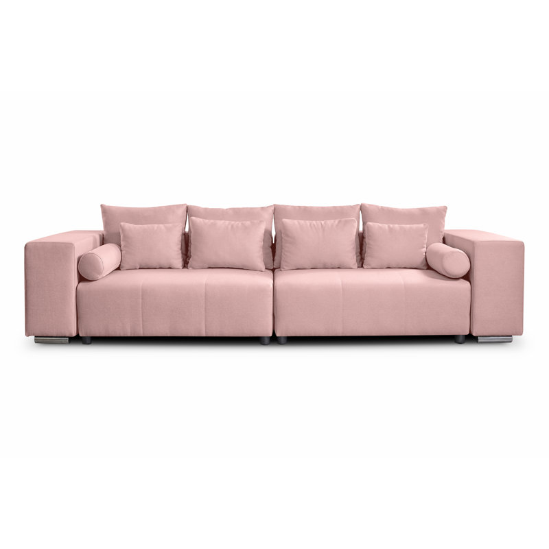 Afonso 4 Seater Sofa Bed, Pink