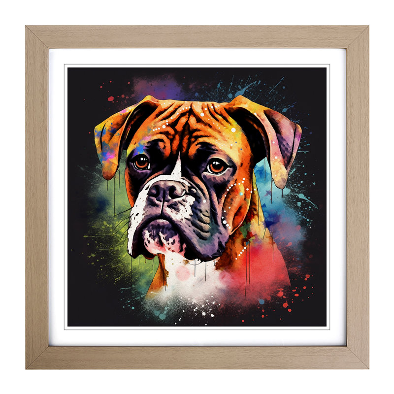 Single Picture Frame Print on Wood, Oak