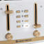 Grille-pain West Bend Timeless 4 tranches, en blanc / or