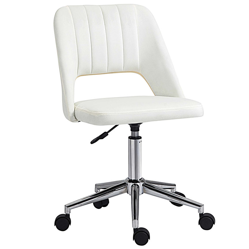 Chaise de bureau à domicile, Blanc crème