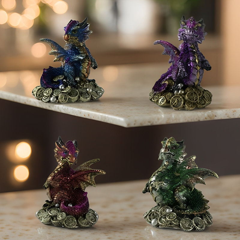 Ensemble de 4 figurines H 4,75 po