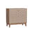 31.5-Inch Geometric Design Sideboard, Decorative Cabinet with 2 Doors and Adjustable Shelves