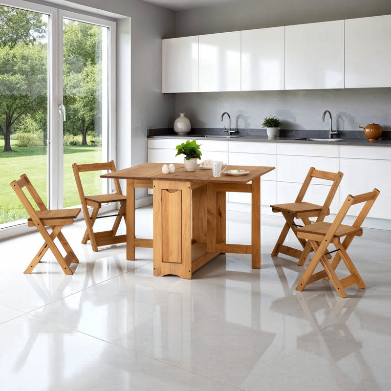Palmateer 4 - Person Dining Set, Natural