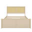 Lit plateforme en rotin avec quatre tiroirs de rangement-24144657-24144656