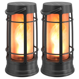 Fox Flame Solar Dock Lantern - Pack of 2