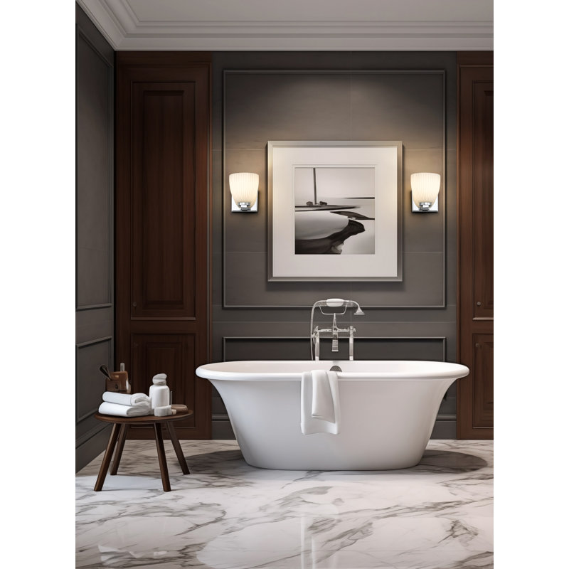 Mateo 1 Light Wall Sconce, Chrome